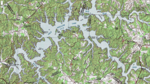 Lesser Lake Depth Chart